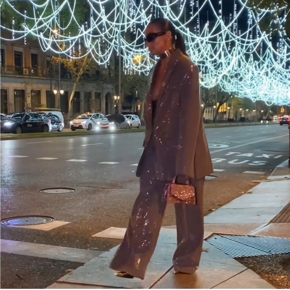 NWT Zara Sparkly Mini City Bag - Picture 3 of 9